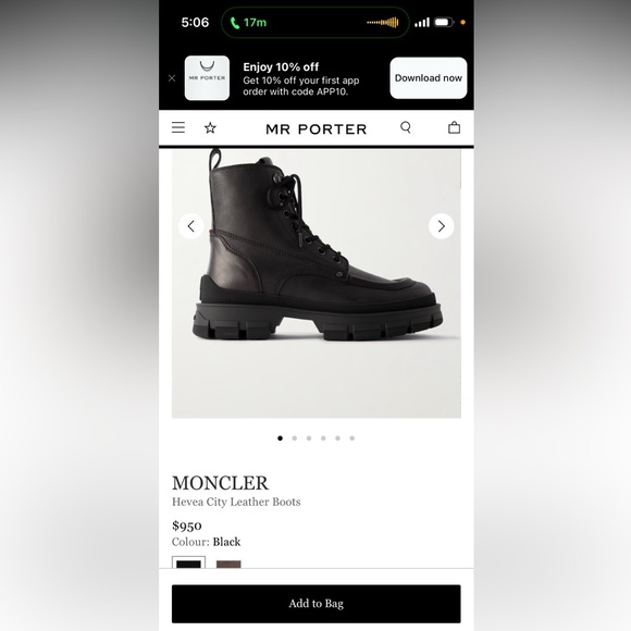 100 % Authentic Moncler Boots size 9. Brand new. Never Worn. Dust bag included - Picture 5 of 5